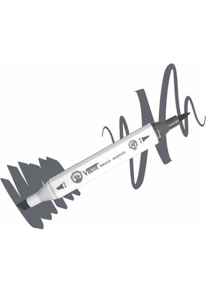 Graph Master Brush Marker NG08 Neural Gray 08