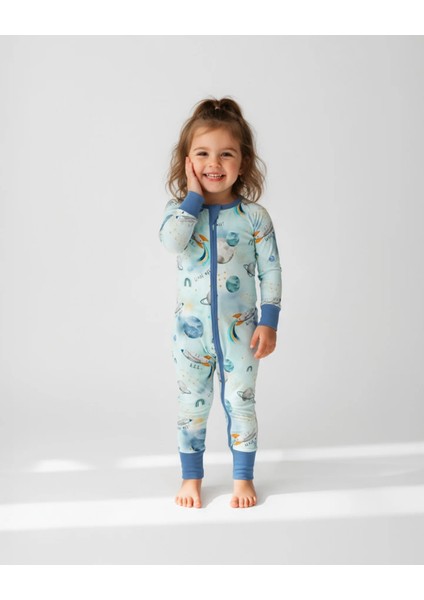 Kıdzee Blast Off Zee-Suıt 1.0 Tog Uyku Tulumu (01-03 Yaş) - Açık Mavi