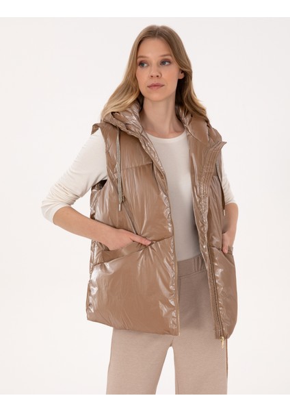 Kadın Bej Yelek 50313963-VR011