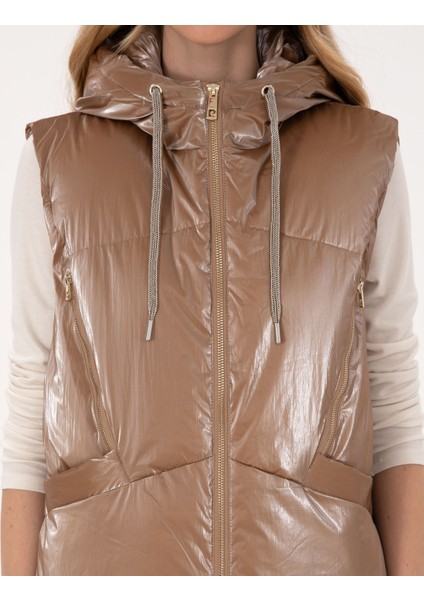 Kadın Bej Yelek 50313963-VR011