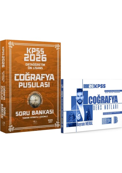 2026 Kpss Ortaöğretim Ön Lisans Coğrafyanın Pusulası Soru Bankası - 2026 Kpss Coğrafya Ders Notları