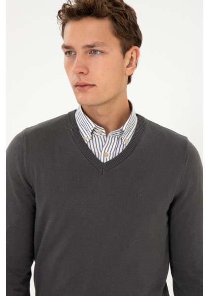 Erkek Gri Kazak /triko 50313662-VR024 fiyatları