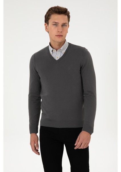 Erkek Gri Kazak /triko 50313662-VR024 modelleri