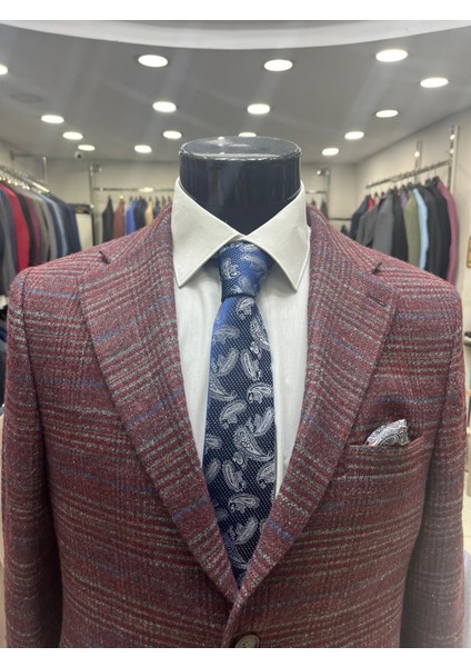 Kışlık Regular Kesim Yün Erkek Ceketi