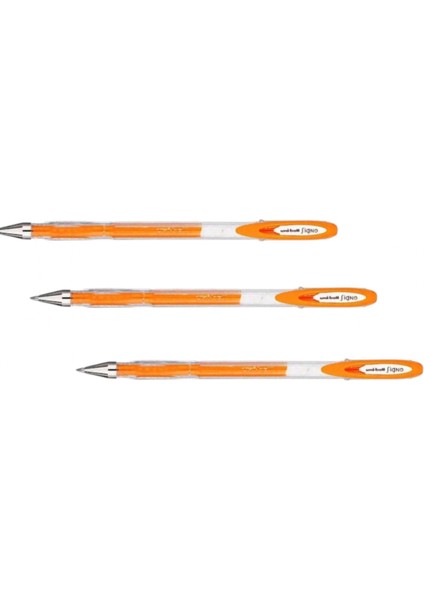Uniball Sıgno ( 0.7 ) Jel Kalem Turuncu ( Üç Adet )