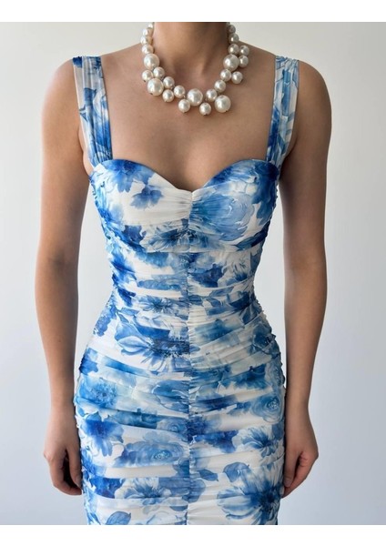 Peran Büzgülü Elbise