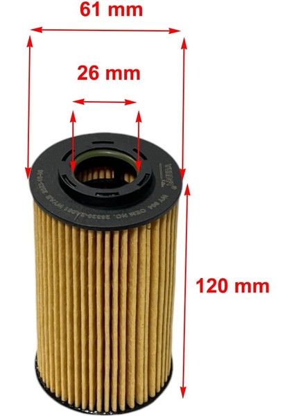 Hyundai I30 1.6 Crdi 66-85 Kw 2007-2008 Yağ Filtresi fiyatları