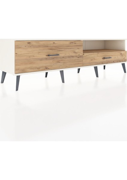 Hyperion Tv Ünitesi Tek Raflı 2 Çekmeceli 176X44X51 Aytaşı-Çam/çam fiyatları