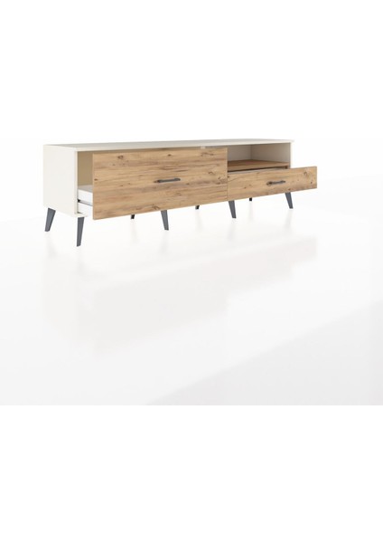 Hyperion Tv Ünitesi Tek Raflı 2 Çekmeceli 176X44X51 Aytaşı-Çam/çam indirimleri