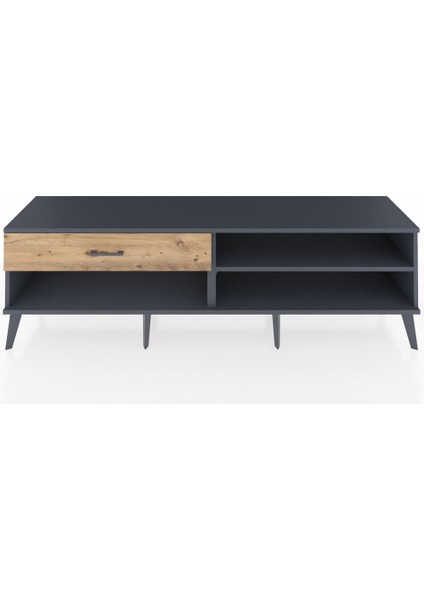 Hyperion Tv Ünitesi Tek Raflı Tek Çekmeceli 176X44X51 Antrasit-Antrasit/çam