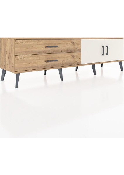 Hyperion Tv Ünitesi Tek Raflı 2 Çekmeceli 2 Kapaklı 176X44X51 Çam-Aytaşı/çam fiyatları