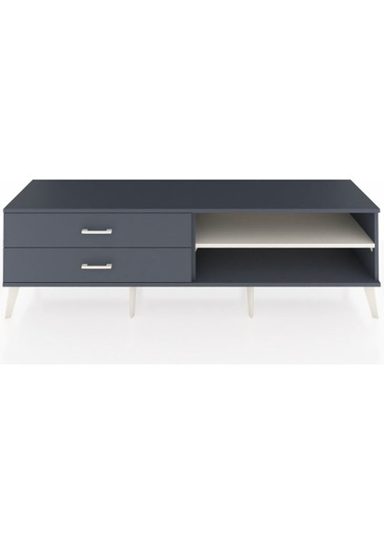Hyperion Tv Ünitesi Tek Raflı 2 Çekmeceli 176X44X51 Antrasit-Aytaşı/antrasit