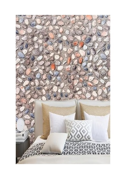 Taş Duvar Desenli Kendinden Yapışkanlı Folyo (3 Metre-60 Cm),, Dekor Folyosu, Pvc Çıkartma, Mobilya, Mutfak Dolabı, Granit, Cam,, Plastik Için Uygun (Deniz Taşı Duvar Desen) fiyatları