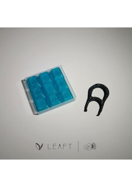 9'lu Keycap Set, Klavye Tuş Seti, Şeffaf Buz Mavisi modelleri
