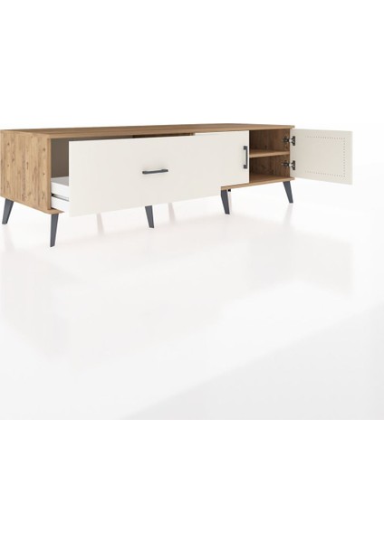 Kronos Tv Ünitesi Tek Raflı Tek Çekmeceli 2 Kapaklı 176X59X51 Çam-Aytaşı/aytaşı indirimleri