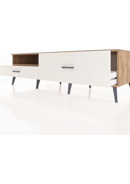 Kronos Tv Ünitesi Tek Raflı 2 Çekmeceli 176X59X51 Çam-Çam/aytaşı fırsatları