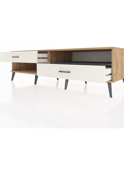 Kronos Tv Ünitesi Tek Raflı 2 Çekmeceli 176X59X51 Çam-Antrasit/aytaşı fırsatları