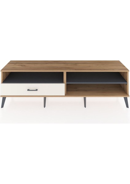 Hyperion Tv Ünitesi 2 Raflı Tek Çekmeceli 176X44X51 Çam-Antrasit/aytaşı