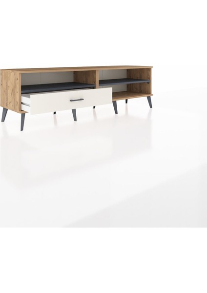 Hyperion Tv Ünitesi 2 Raflı Tek Çekmeceli 176X44X51 Çam-Antrasit/aytaşı indirimleri