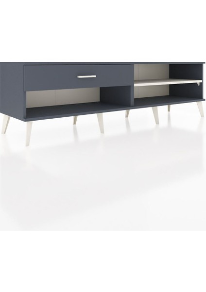 Hyperion Tv Ünitesi Tek Raflı Tek Çekmeceli 176X44X51 Antrasit-Aytaşı/antrasit fiyatları