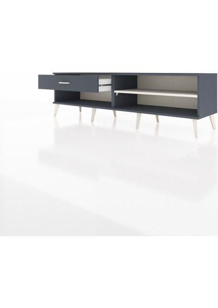 Hyperion Tv Ünitesi Tek Raflı Tek Çekmeceli 176X44X51 Antrasit-Aytaşı/antrasit modelleri