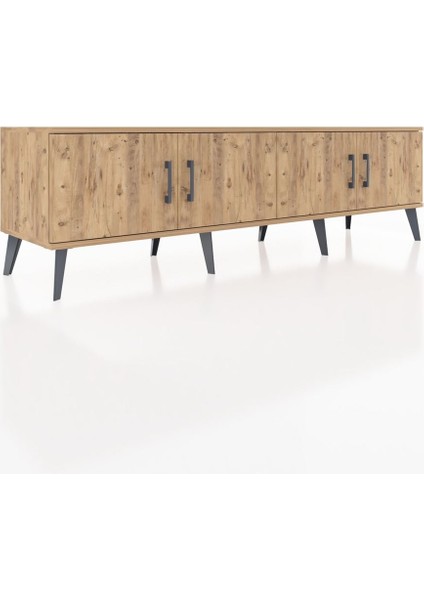 Hyperion Tv Ünitesi 2 Raflı 4 Kapaklı 176X44X51 Çam-Çam/çam fiyatları