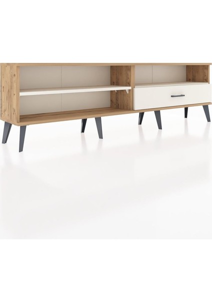 Arges Tv Ünitesi 2 Raflı Tek Çekmeceli 176X30X51 Çam-Aytaşı/aytaşı fiyatları