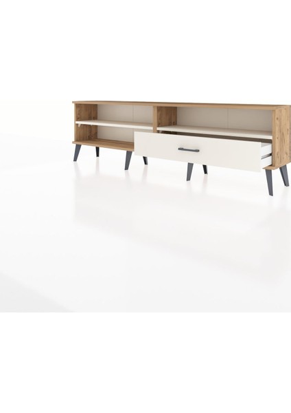 Arges Tv Ünitesi 2 Raflı Tek Çekmeceli 176X30X51 Çam-Aytaşı/aytaşı modelleri