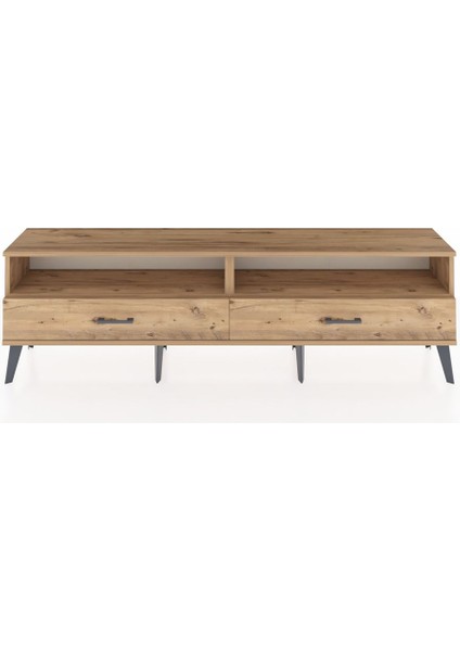 Arges Tv Ünitesi 2 Raflı 2 Çekmeceli 176X30X51 Çam-Çam/çam