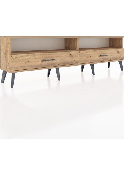 Arges Tv Ünitesi 2 Raflı 2 Çekmeceli 176X30X51 Çam-Çam/çam fiyatları