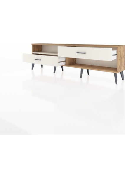 Arges Tv Ünitesi Tek Raflı 2 Çekmeceli 176X30X51 Çam-Aytaşı/aytaşı modelleri