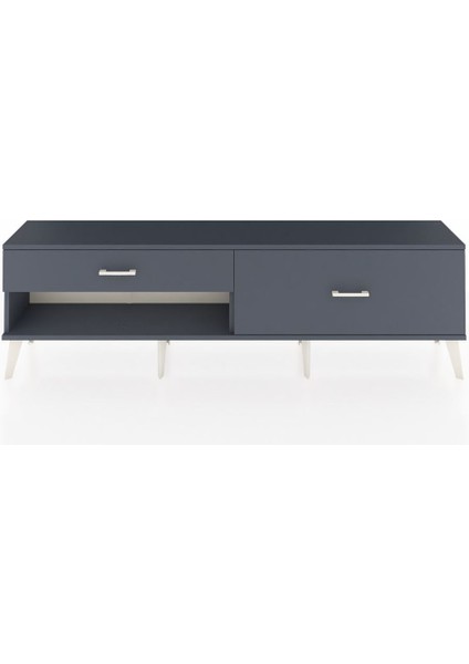 Arges Tv Ünitesi 2 Çekmeceli 176X30X51 Antrasit-Antrasit/antrasit