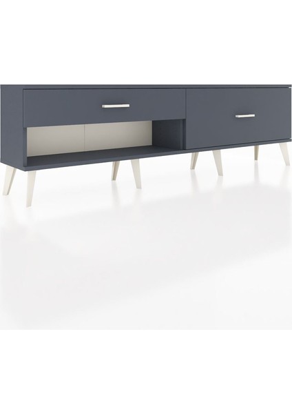 Arges Tv Ünitesi 2 Çekmeceli 176X30X51 Antrasit-Antrasit/antrasit fiyatları