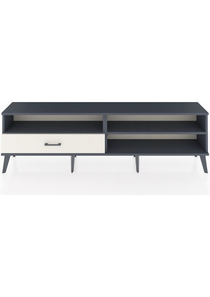 Arges Tv Ünitesi 2 Raflı Tek Çekmeceli 176X30X51 Antrasit-Antrasit/aytaşı