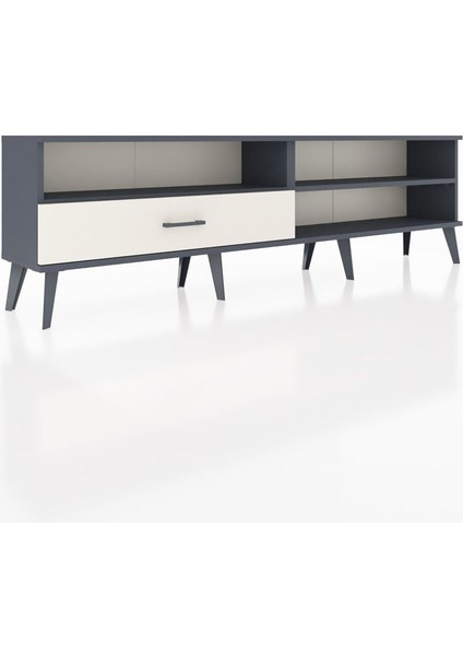 Arges Tv Ünitesi 2 Raflı Tek Çekmeceli 176X30X51 Antrasit-Antrasit/aytaşı fiyatları