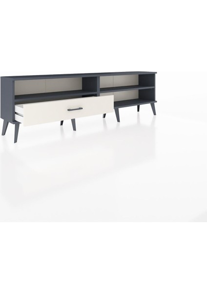 Arges Tv Ünitesi 2 Raflı Tek Çekmeceli 176X30X51 Antrasit-Antrasit/aytaşı indirimleri