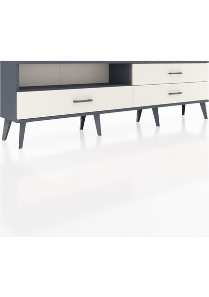 Arges Tv Ünitesi Tek Raflı 3 Çekmeceli 176X30X51 Antrasit-Antrasit/aytaşı fiyatları