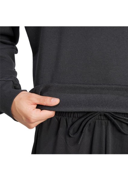 Erkek Siyah Sweatshirt M 3S FT SWT JE6372