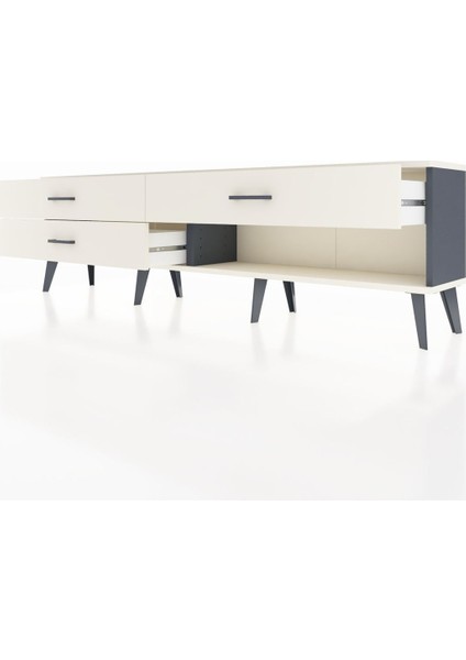 Arges Tv Ünitesi 3 Çekmeceli 176X30X51 Antrasit-Aytaşı/aytaşı fırsatları
