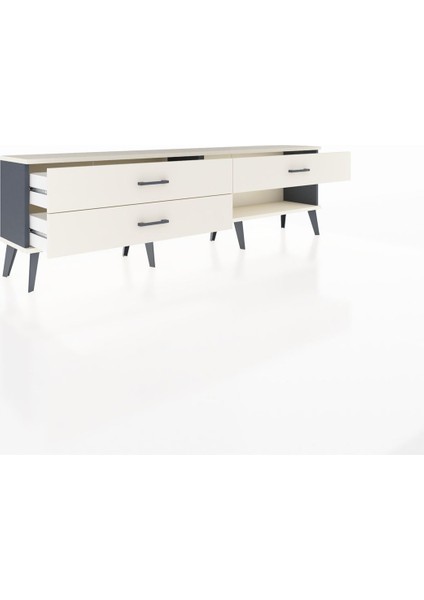 Arges Tv Ünitesi 3 Çekmeceli 176X30X51 Antrasit-Aytaşı/aytaşı indirimleri