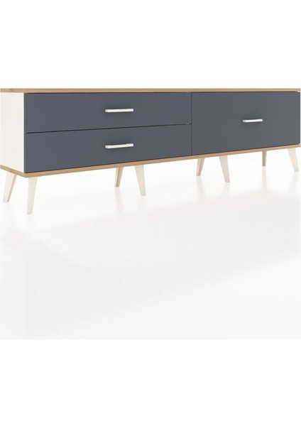 Arges Tv Ünitesi 3 Çekmeceli 176X30X51 Aytaşı-Çam/antrasit fiyatları