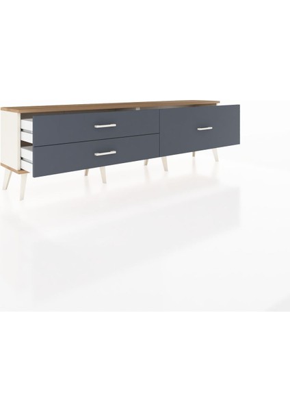 Arges Tv Ünitesi 3 Çekmeceli 176X30X51 Aytaşı-Çam/antrasit indirimleri