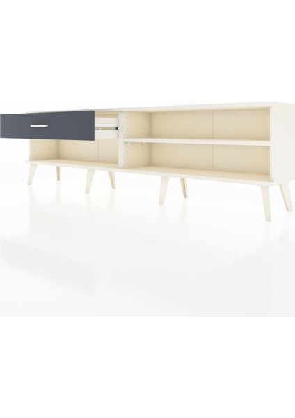 Arges Tv Ünitesi Tek Raflı Tek Çekmeceli 176X30X51 Aytaşı-Aytaşı/antrasit fırsatları