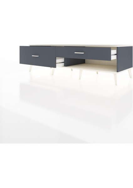 Kronos Tv Ünitesi 2 Çekmeceli 176X59X51 Antrasit-Aytaşı/antrasit modelleri