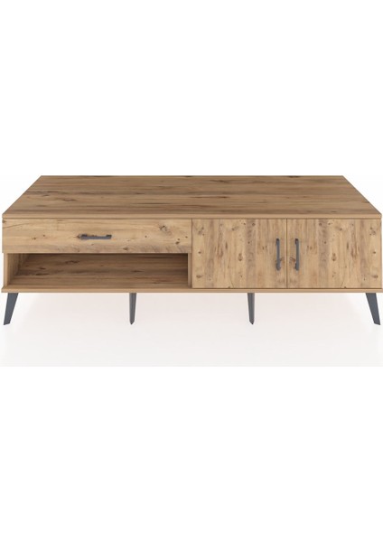 Kronos Tv Ünitesi Tek Raflı Tek Çekmeceli 2 Kapaklı 176X59X51 Çam-Çam/çam