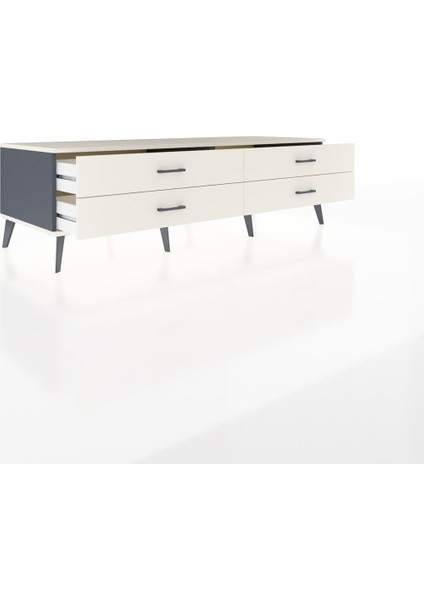 Kronos Tv Ünitesi 4 Çekmeceli 176X59X51 Antrasit-Aytaşı/aytaşı indirimleri