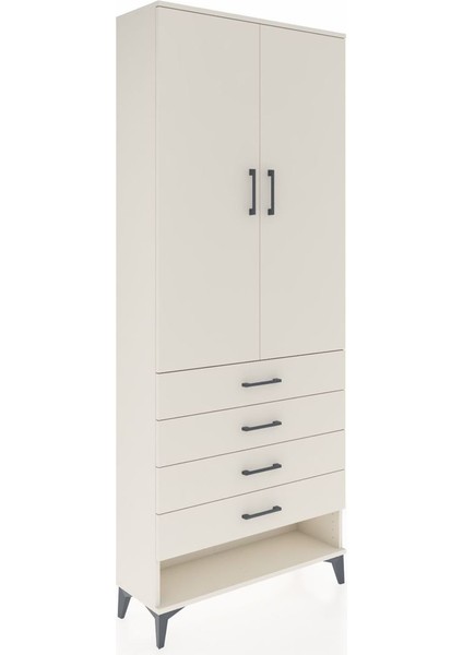 Arges Dolap 3 Raflı 4 Çekmeceli 2 Kapaklı 88X30X221 Aytaşı-Aytaşı fiyatları