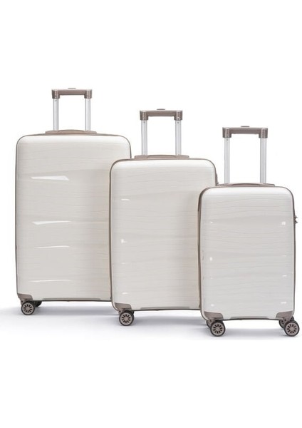 3'lü Silikon Valiz Seti Pp Kırılmaz Silikon