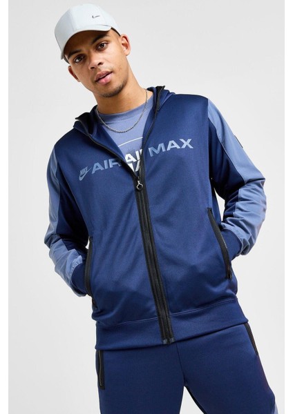 Nsw Clup Air Max Hoodie Erkek Lacivert Spor Ceket