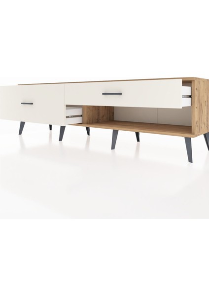 Hyperion Tv Ünitesi 2 Çekmeceli 176X44X51 Çam-Çam/aytaşı fırsatları